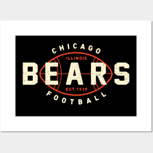 Vintage Chicago Bears 2 by Buck Tee Posters and Art